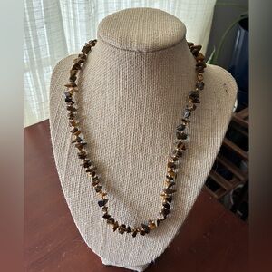 Sophisticated Tiger’s Eye Beaded Necklace